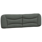 Vidaxl Hanging Upholstered Headboard Cushion In Dark Gray - Breathable Fabric, Back Support Pillow For Reading, And Watch Tv In Bed - 72" Width
