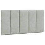 Vidaxl Light Gray Velvet Headboard Cushion 39.4" – Comfortable Upholstered Pillow For Bedroom Decor, Easy Install, Wall-Mountable/Bed Frame Compatible