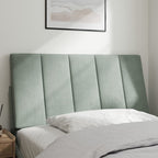 Vidaxl Light Gray Velvet Headboard Cushion 39.4" – Comfortable Upholstered Pillow For Bedroom Decor, Easy Install, Wall-Mountable/Bed Frame Compatible