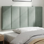 Vidaxl Light Gray Velvet Headboard Cushion 39.4" – Comfortable Upholstered Pillow For Bedroom Decor, Easy Install, Wall-Mountable/Bed Frame Compatible