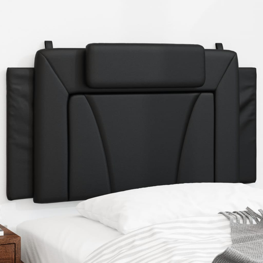 Vidaxl Headboard Cushion In Black Faux Leather - 39.4&quot; Wall-Hanging Upholstered Pillow For Bedroom Comfort And Elegance