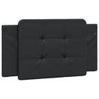 Vidaxl Headboard Cushion - Black Faux Leather, Foam-Filled Supportive Upholstered Pillow For Bedroom