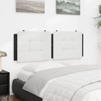 Vidaxl White And Black Faux Leather Headboard Cushion - Wall-Hanging/Bed Frame Compatible, Foam-Filled Support Pillow