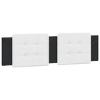 Vidaxl Headboard Cushion Pillow - Upholstered, Faux Leather, 72" White/Black, Foam-Filled, Easy Clean, Modern Design For Bedroom