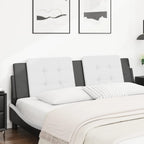 Vidaxl Headboard Cushion Pillow - Upholstered, Faux Leather, 72" White/Black, Foam-Filled, Easy Clean, Modern Design For Bedroom