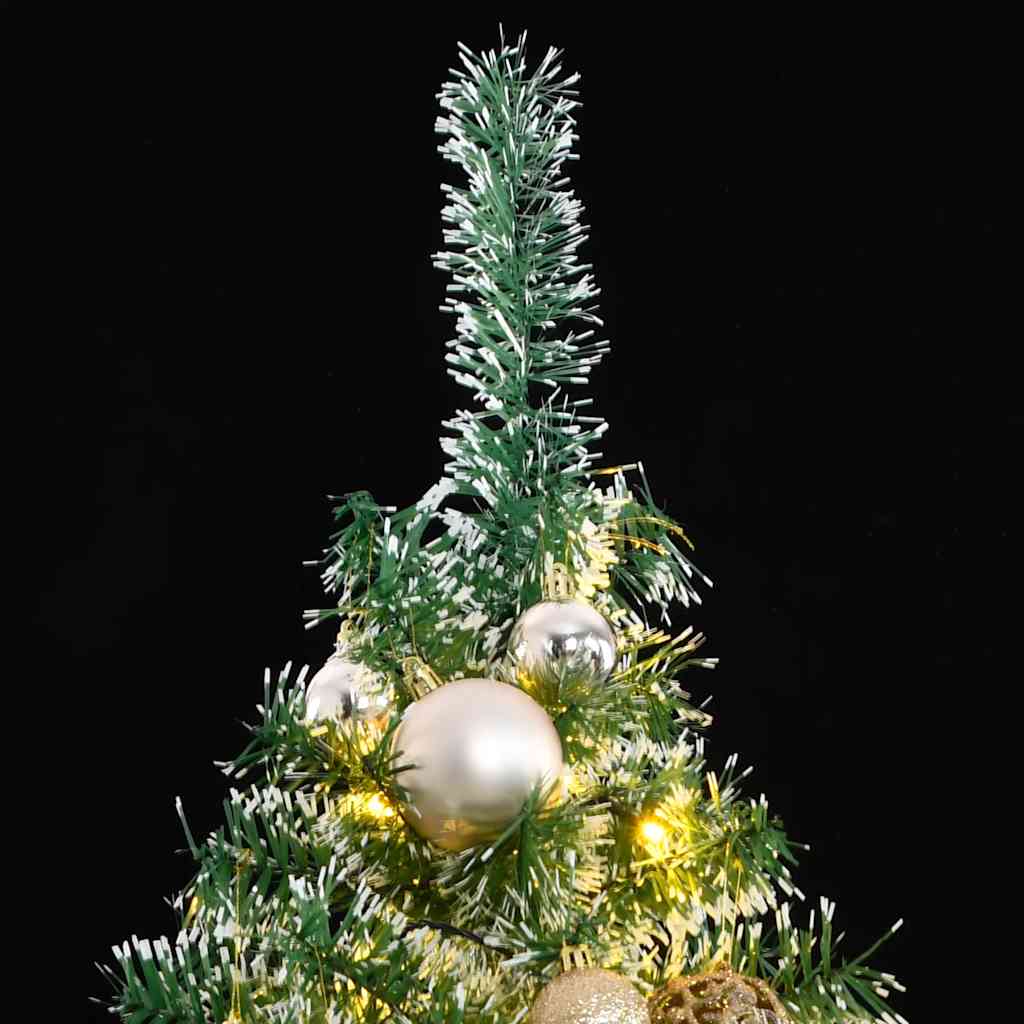 Vidaxl Artificial Christmas Tree With 300 Led Balls And Snow 180 Cm