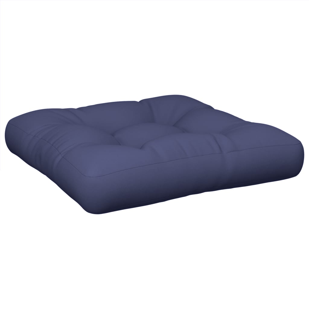 vidaXL Pallet Cushion Navy Blue 19.7x19.7x4.7 Fabric