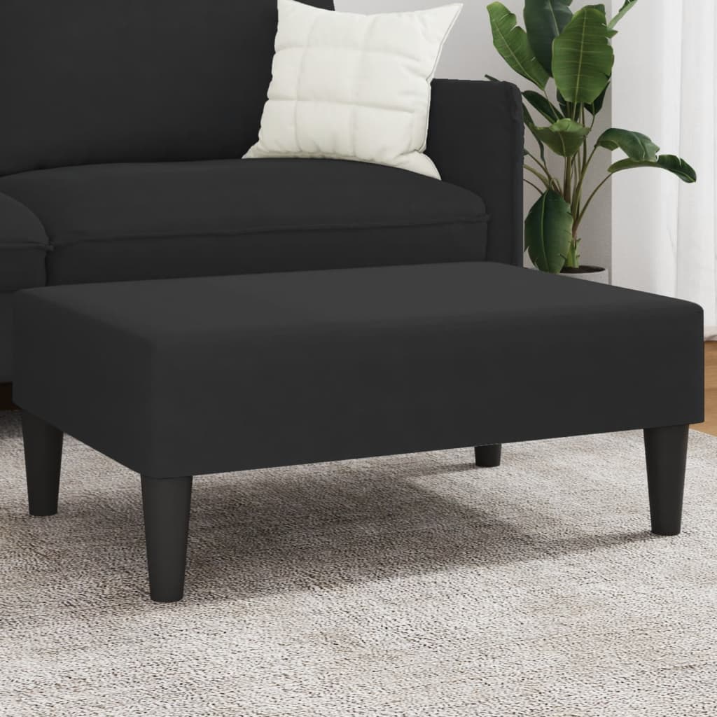 vidaXL Footstool Black 30.3x21.7x12.2 Velvet