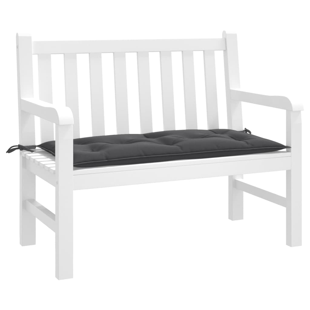 vidaXL Garden Bench Cushion Melange Anthracite 39.4x19.7x2.8 Fabric