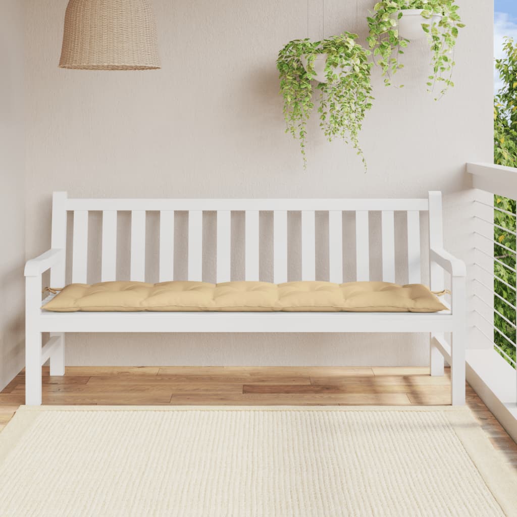 vidaXL Garden Bench Cushion Melange Beige 70.9x19.7x2.8 Fabric