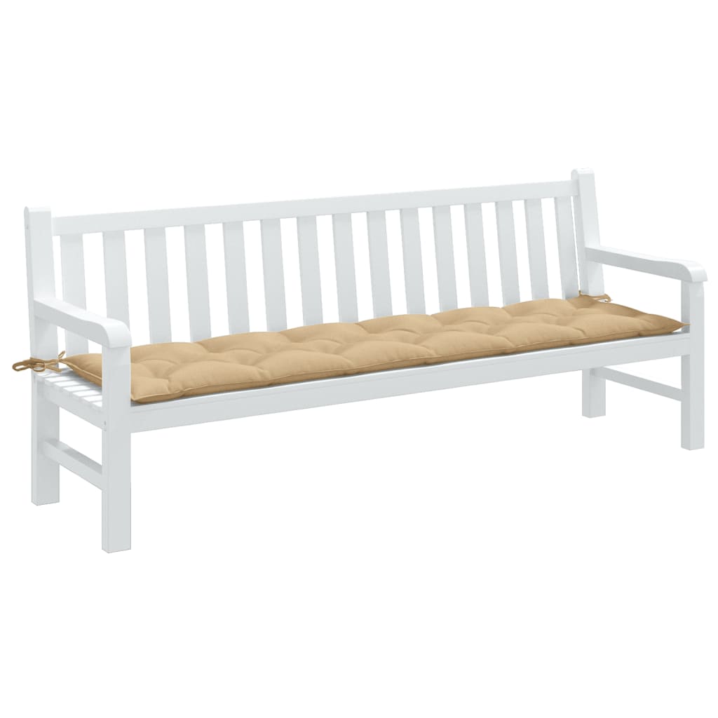 vidaXL Garden Bench Cushion Melange Beige 78.7x19.7x2.8 Fabric
