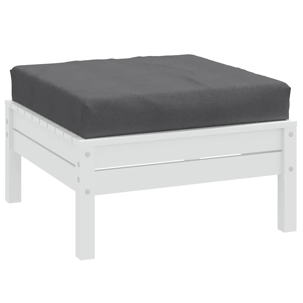 vidaXL Pallet Cushion Melange Anthracite 23.6x23.6x3.9 Fabric