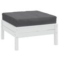 vidaXL Pallet Cushion Melange Anthracite 23.6x23.6x3.9 Fabric