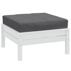 vidaXL Pallet Cushion Melange Anthracite 23.6x23.6x3.9 Fabric