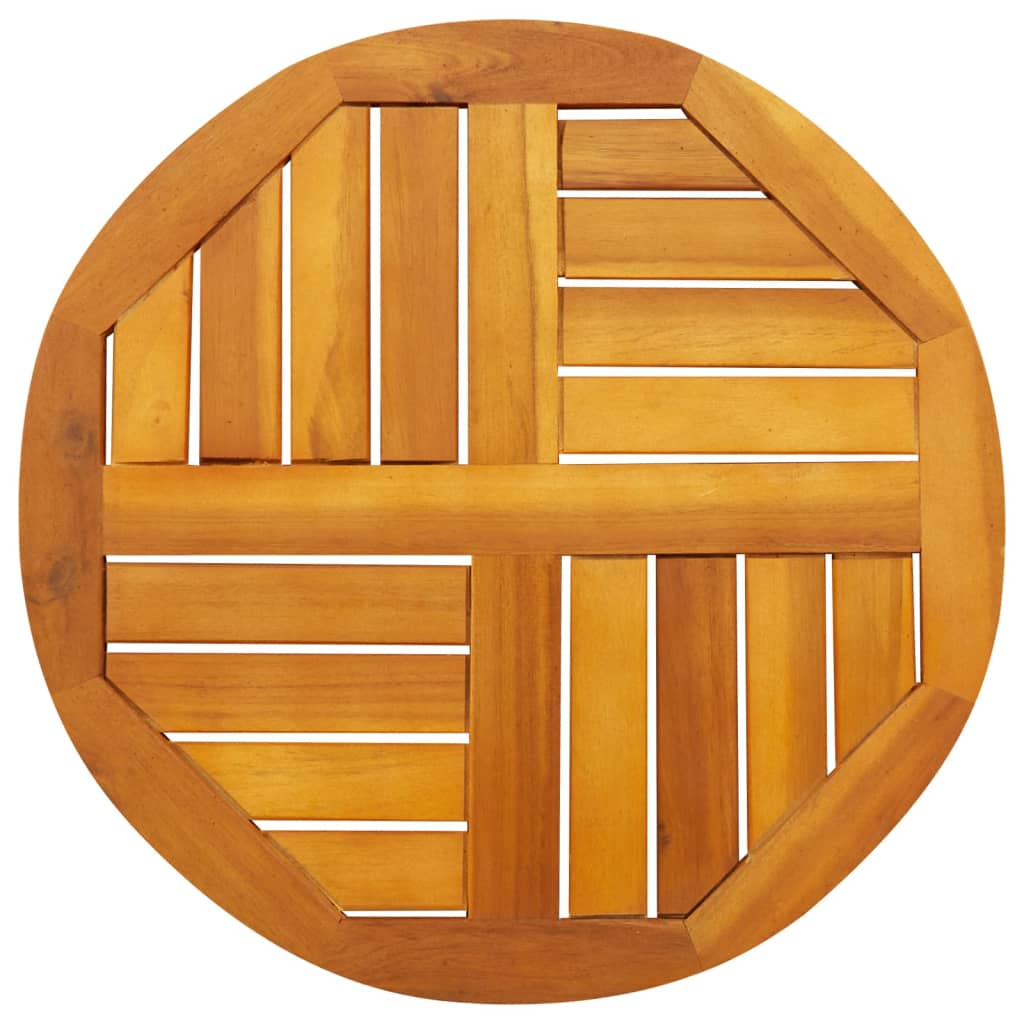 vidaXL Table Top 19.7x0.8 Round Solid Wood Acacia