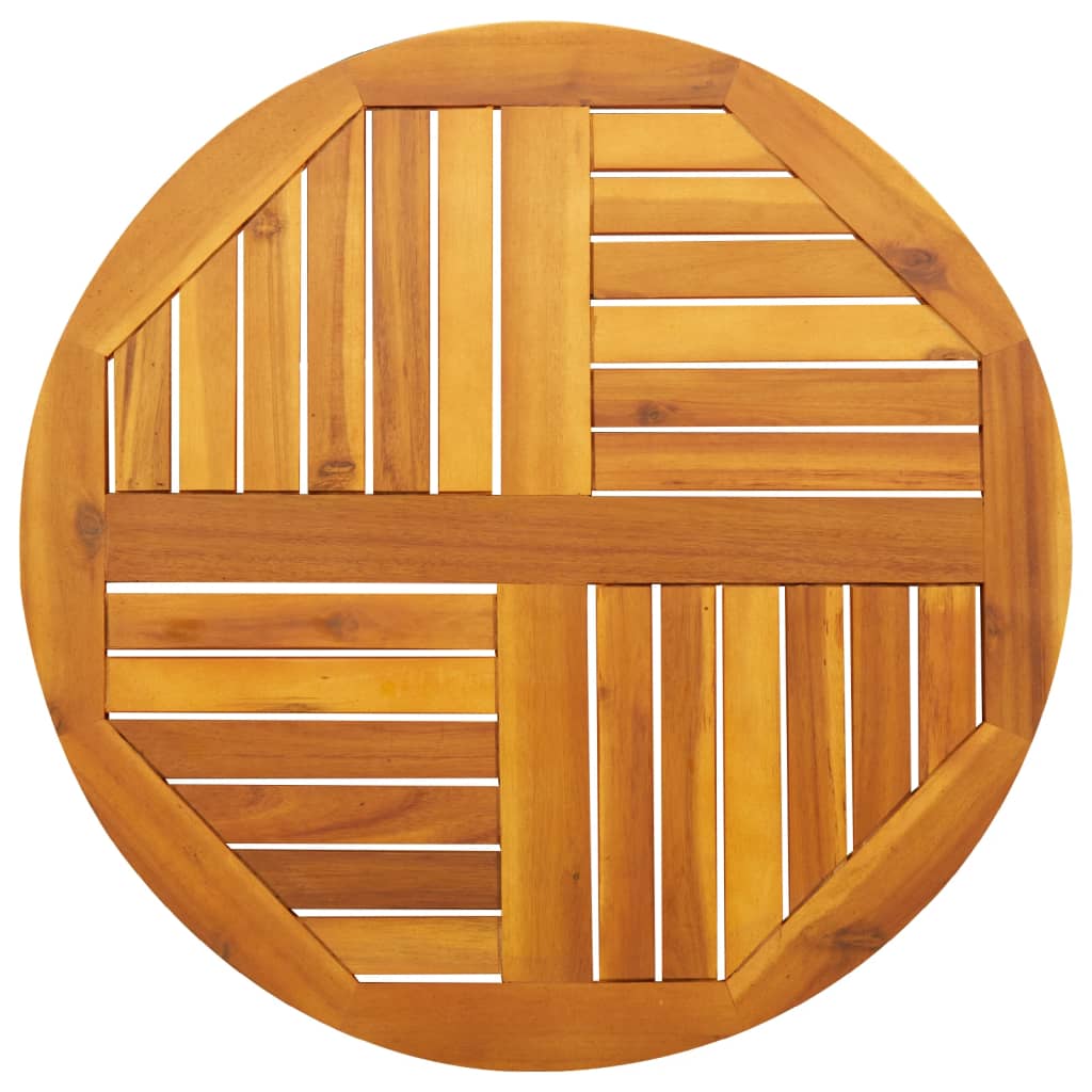 vidaXL Table Top 27.6x0.8 Round Solid Wood Acacia