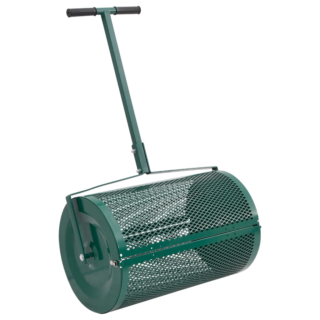 vidaXL Compost Spreader Green 15.7x23.6 Steel