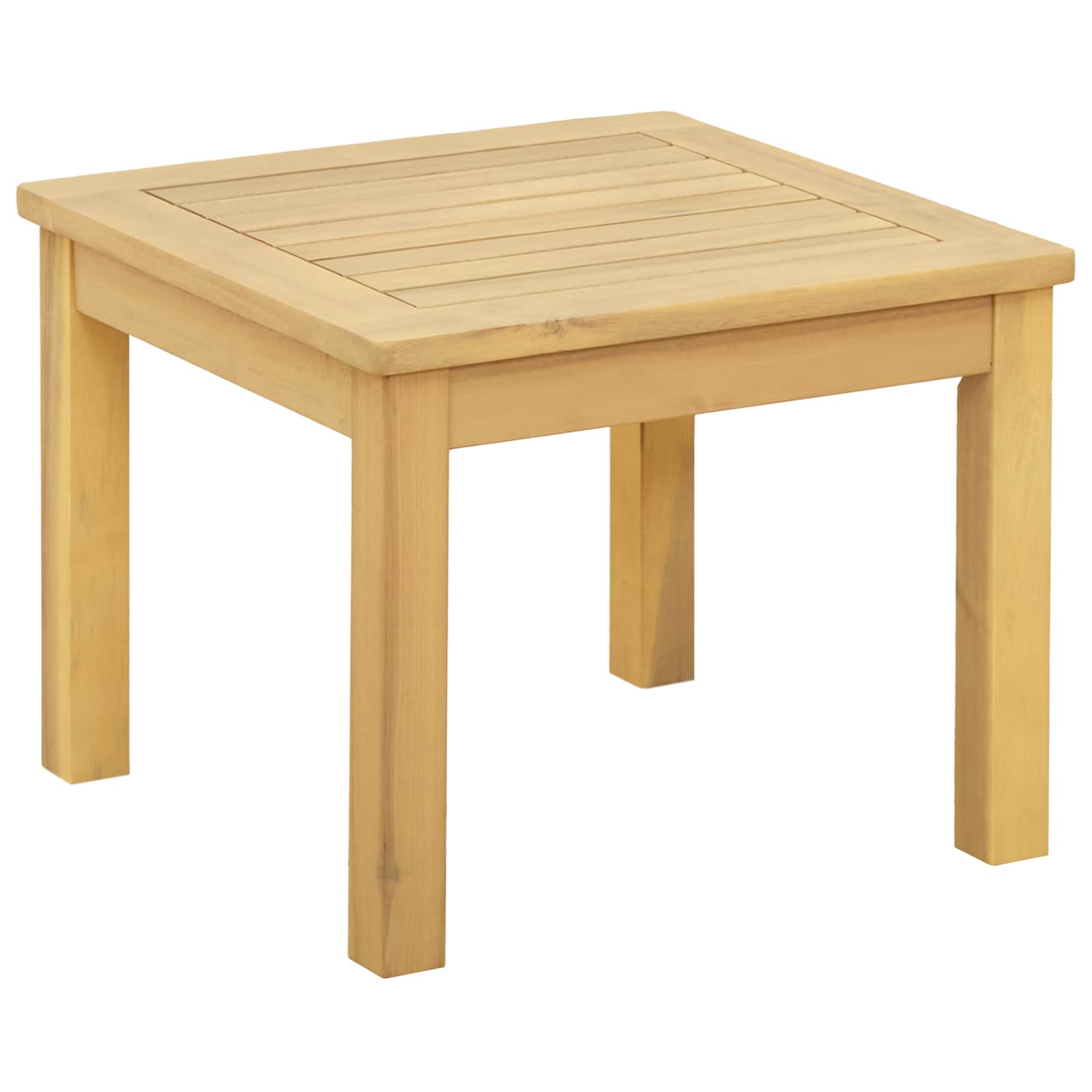 vidaXL Coffee Table Light Acacia 17.72 x 17.72 x 14.17 in