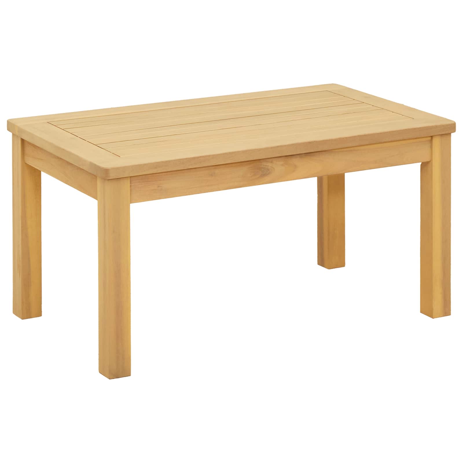 vidaXL Coffee Table Light Acacia 27.56 x 15.75 x 14.17 in