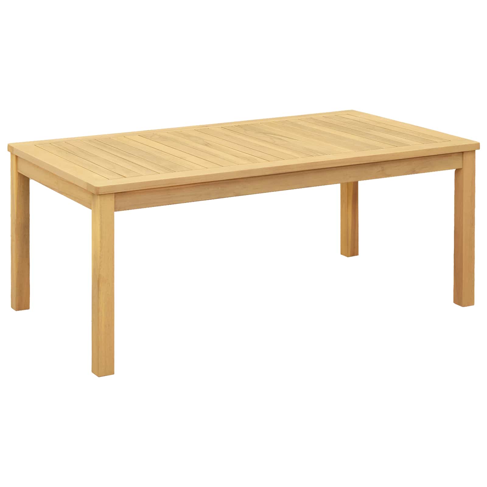 vidaXL Coffee Table Light Acacia 43.31 x 23.62 x 17.72 in