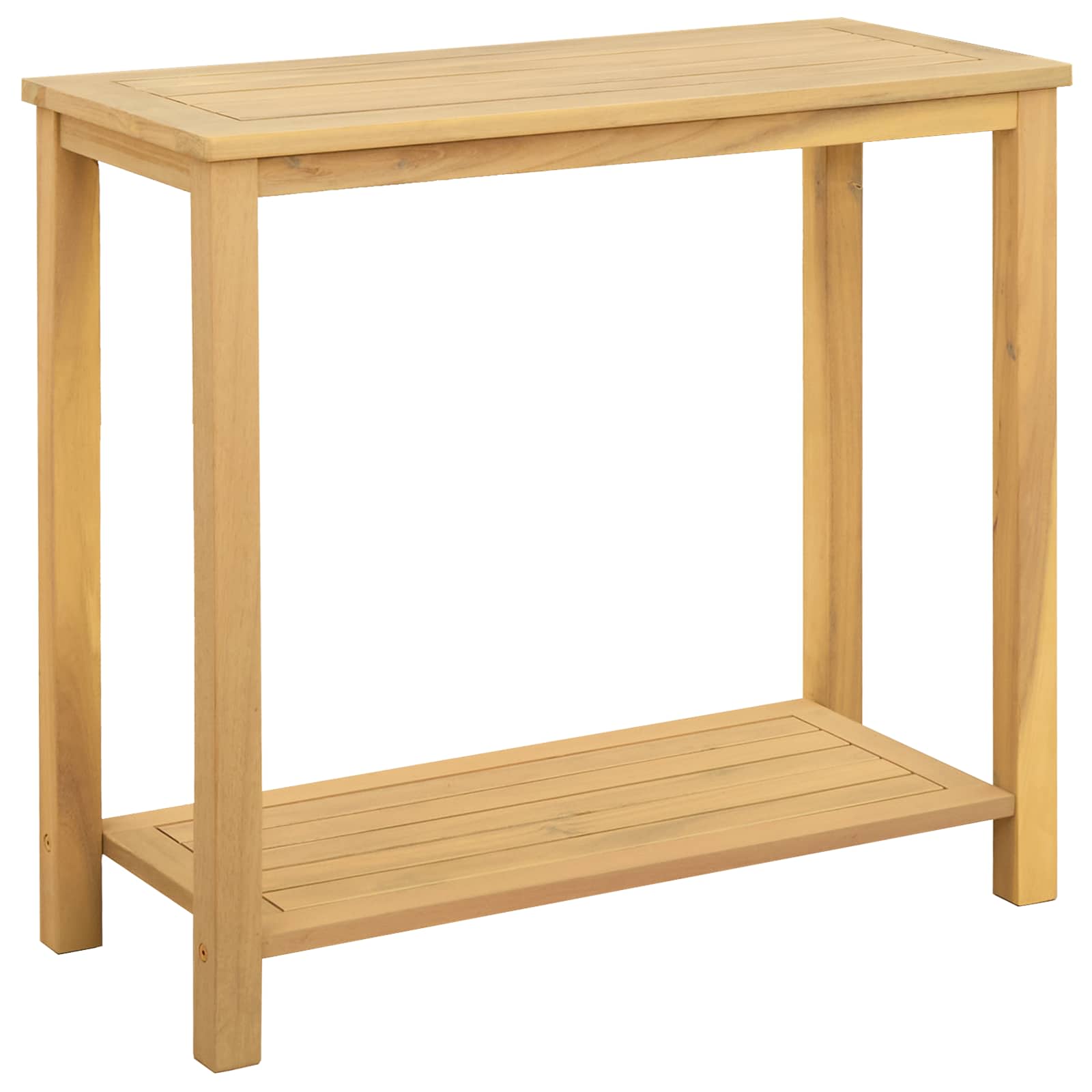vidaXL Garden Console Table Light Acacia 31.50 x 13.78 x 29.53 in