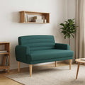 vidaXL Loveseat with button tufted Dark Green 45.67 x 26.38 x 31.50 in