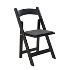 Solid Wood Upholstered Folding Chair Set, Dining Room (Set of 4)
