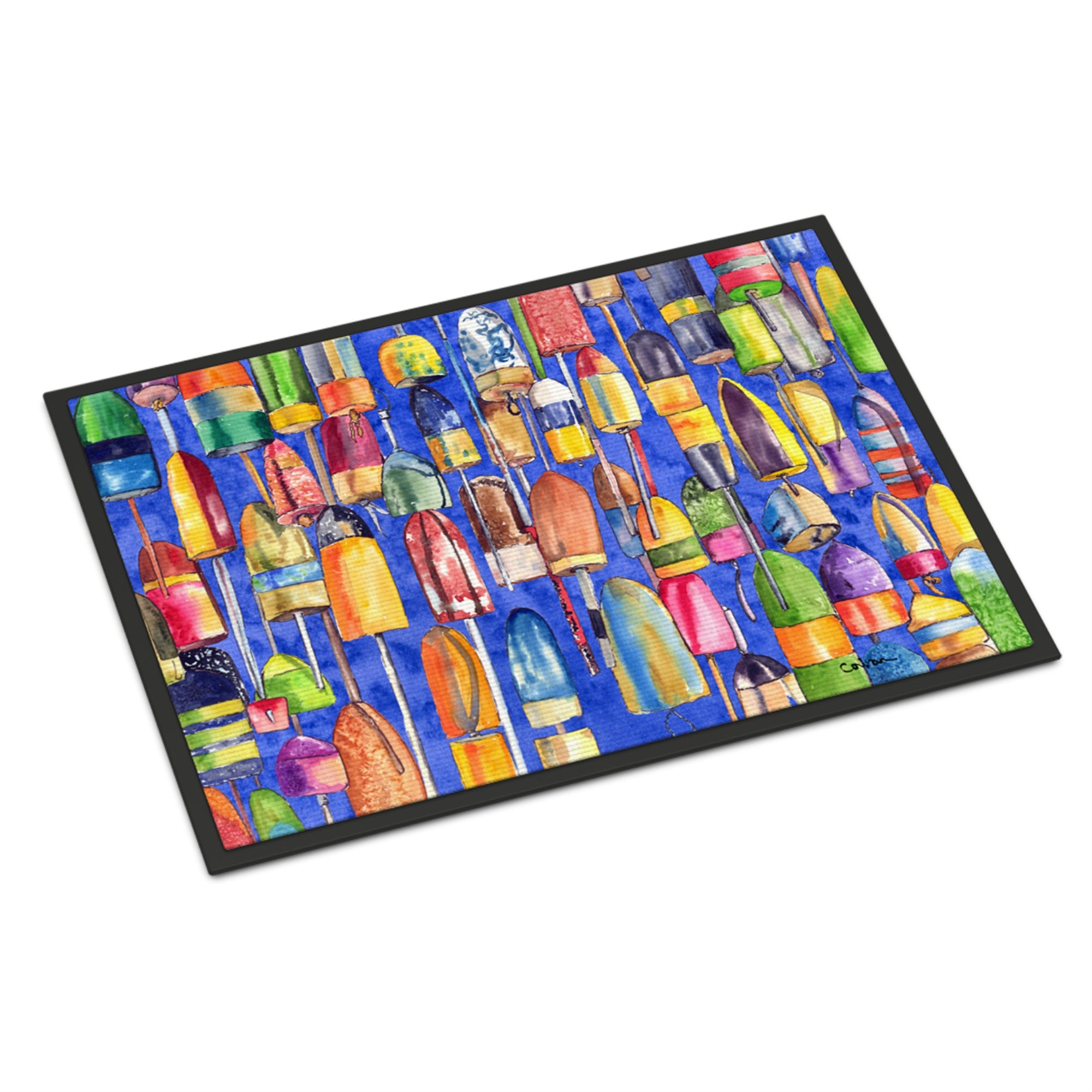 'Caroline'S Treasures Lobster Bouys Indoor Or Outdoor Doormat, 24'' X 36'', Multicolor'