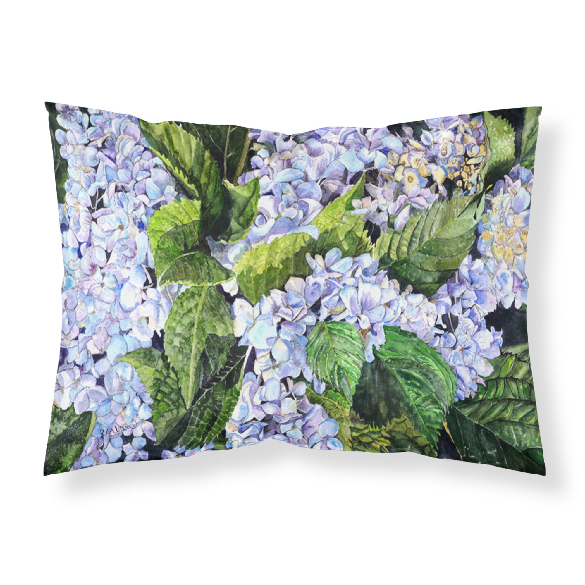 'Caroline'S Treasures 8730Pillowcase Hydrangea Moisture Wicking Fabric Standard Pillowcase, Large, Multicolor'