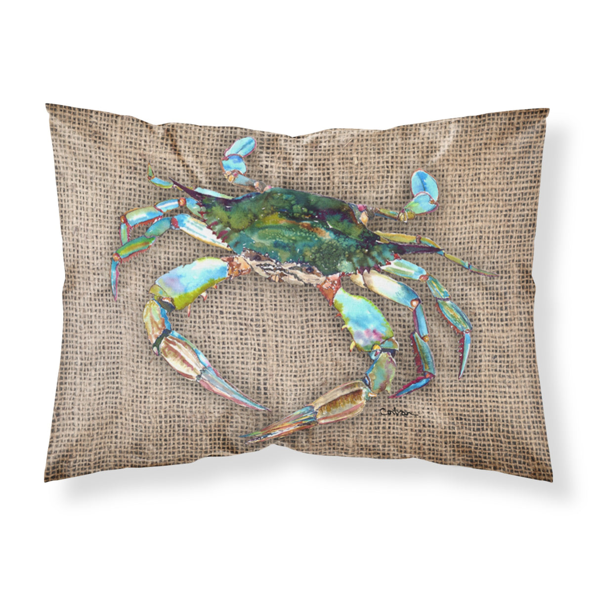 'Caroline'S Treasures 8731Pillowcase Crab Moisture Wicking Fabric Standard Pillowcase, Large, Multicolor'