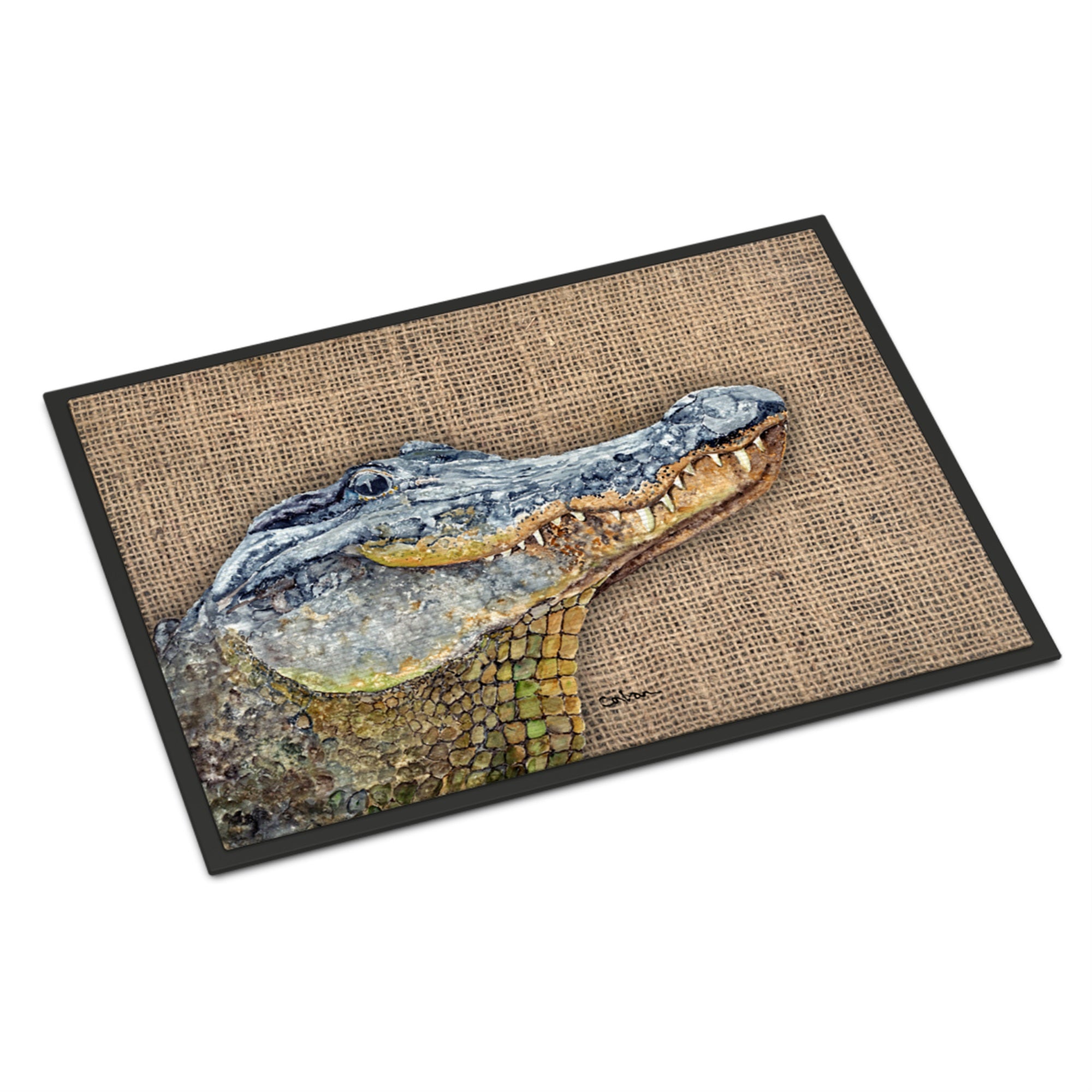 'Caroline'S Treasures 8733Jmat Alligator Indoor Or Outdoor Doormat, 24'' X 36'', Multicolor'