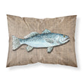 'Caroline'S Treasures 8737Pillowcase Fish Speckled Trout Moisture Wicking Fabric Standard Pillowcase, Large, Multicolor'