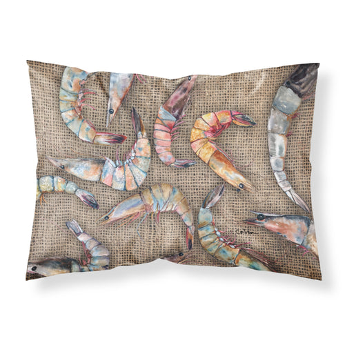 'Caroline'S Treasures 8738Pillowcase Shrimp Moisture Wicking Fabric Standard Pillowcase, Large, Multicolor'