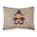 'Caroline'S Treasures 8748Pillowcase Halloween Pumpkin Bat Fleur De Lis Moisture Wicking Fabric Standard Pillowcase, Large, Mul