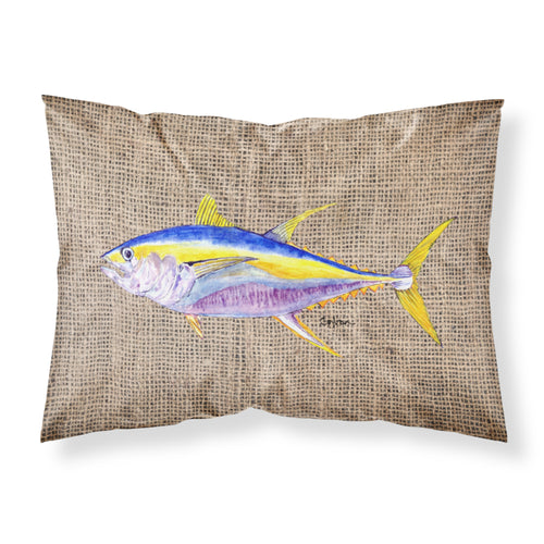 'Caroline'S Treasures 8771Pillowcase Fish-Tuna Moisture Wicking Fabric Standard Pillowcase, Large, Multicolor'