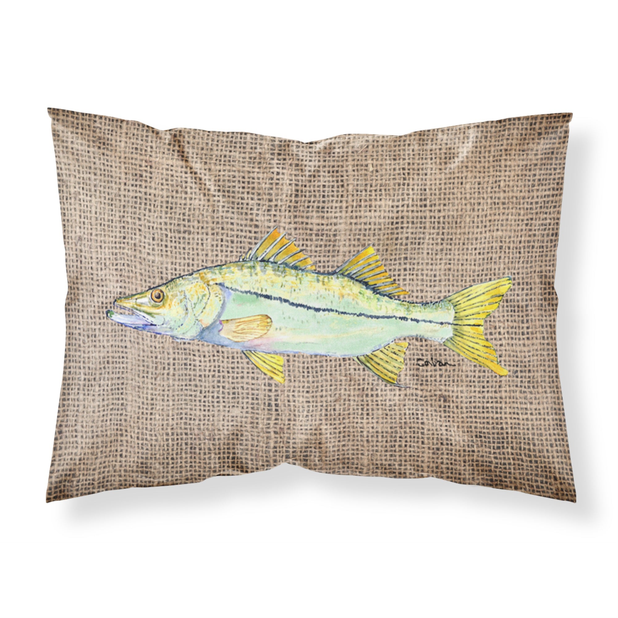 'Caroline'S Treasures 8772Pillowcase Fish-Snook Moisture Wicking Fabric Standard Pillowcase, Large, Multicolor'