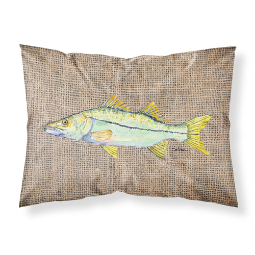 'Caroline'S Treasures 8772Pillowcase Fish-Snook Moisture Wicking Fabric Standard Pillowcase, Large, Multicolor'
