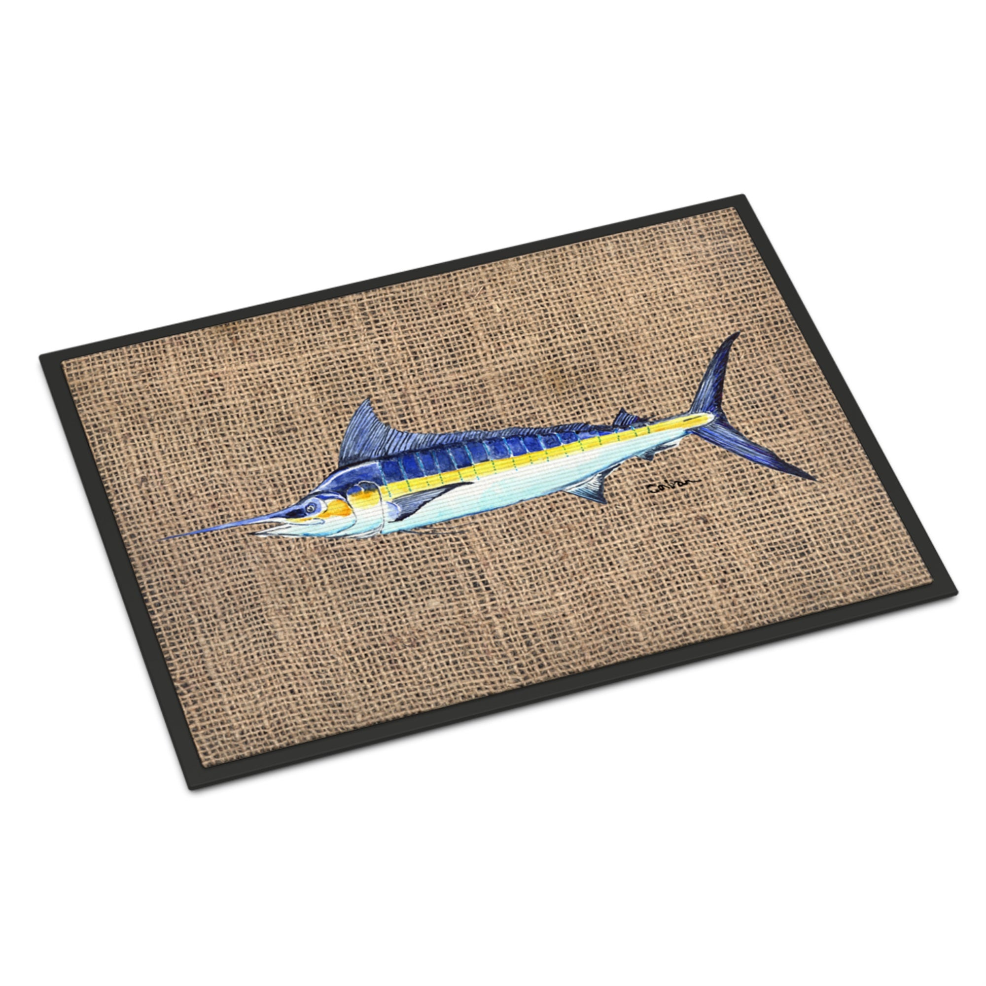 'Caroline'S Treasures Fish Marlin Indoor Or Outdoor Doormat, 24'' X 36'', Multicolor'