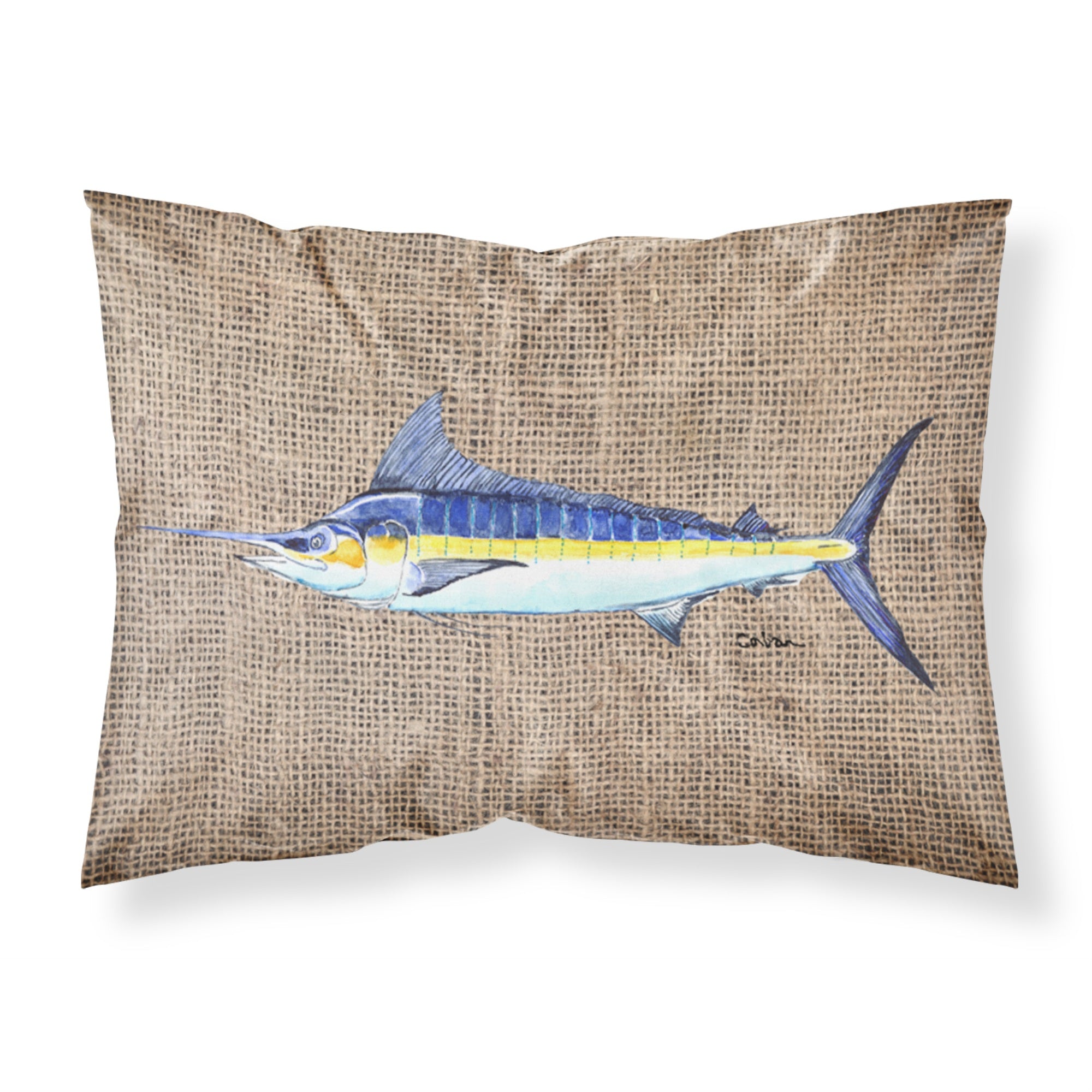 'Caroline'S Treasures 8773Pillowcase Fish-Marlin Moisture Wicking Fabric Standard Pillowcase, Large, Multicolor'