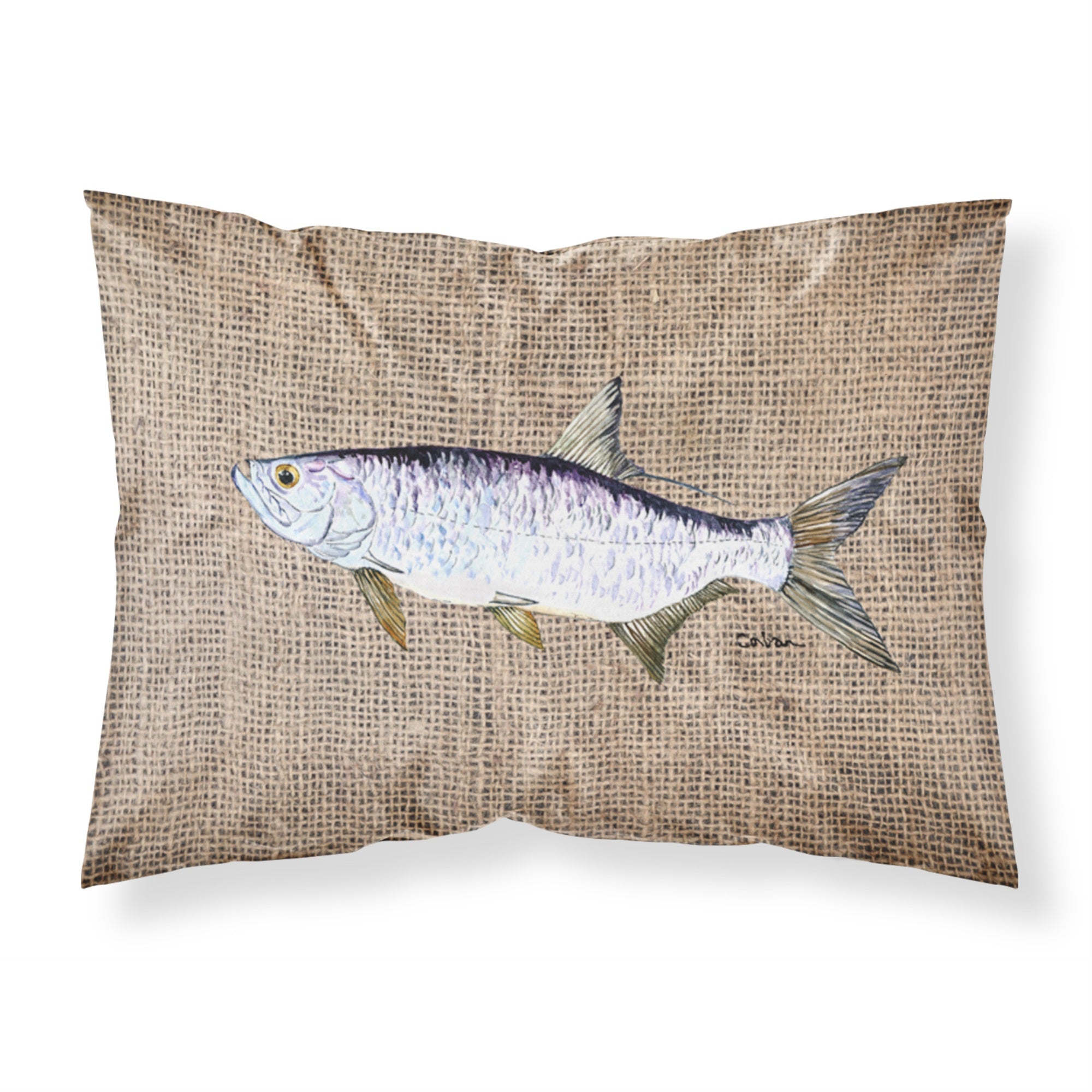 'Caroline'S Treasures 8774Pillowcase Fish-Tarpon Moisture Wicking Fabric Standard Pillowcase, Large, Multicolor'