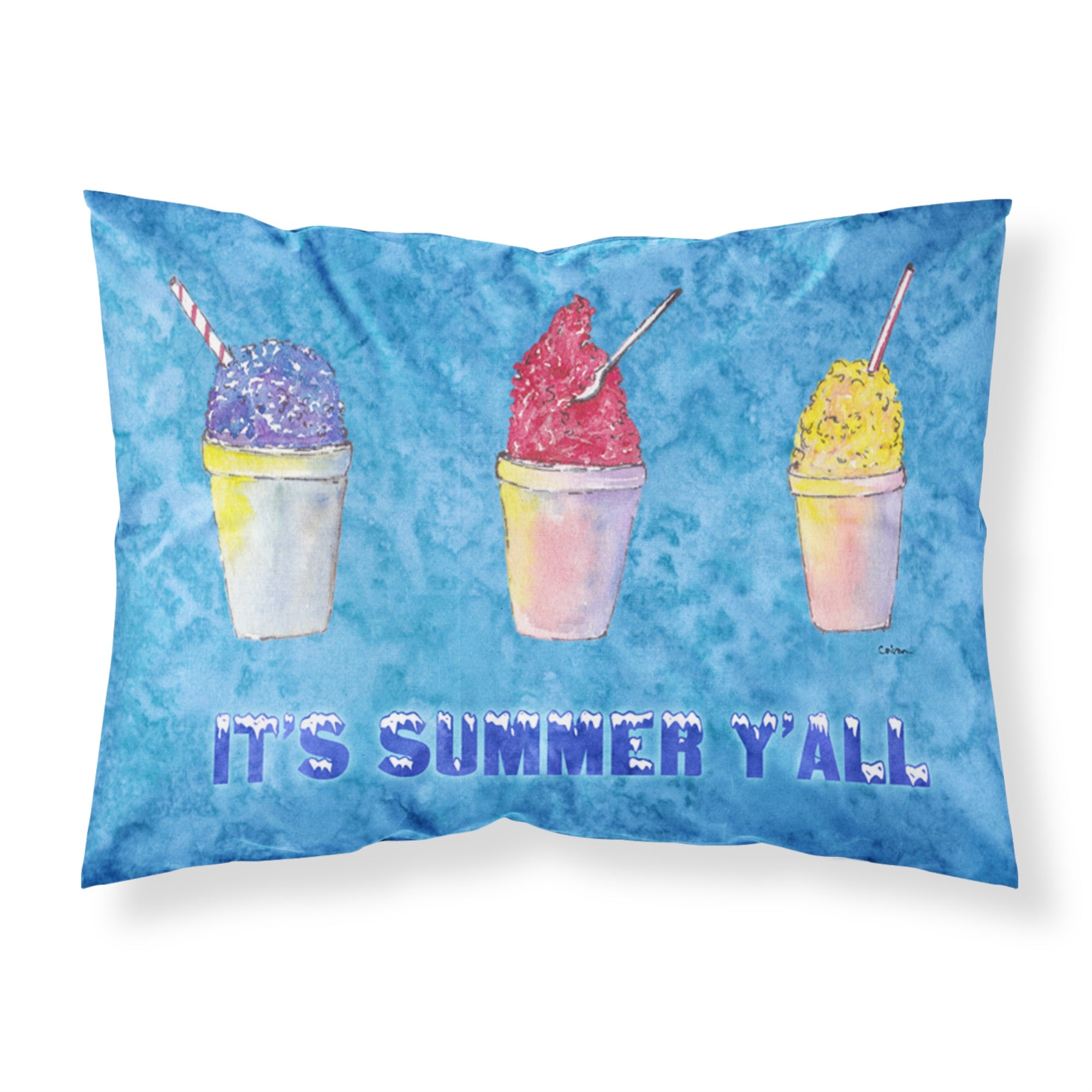 'Caroline'S Treasures 8779Pillowcase Snowballs Moisture Wicking Fabric Standard Pillowcase, Large, Multicolor'