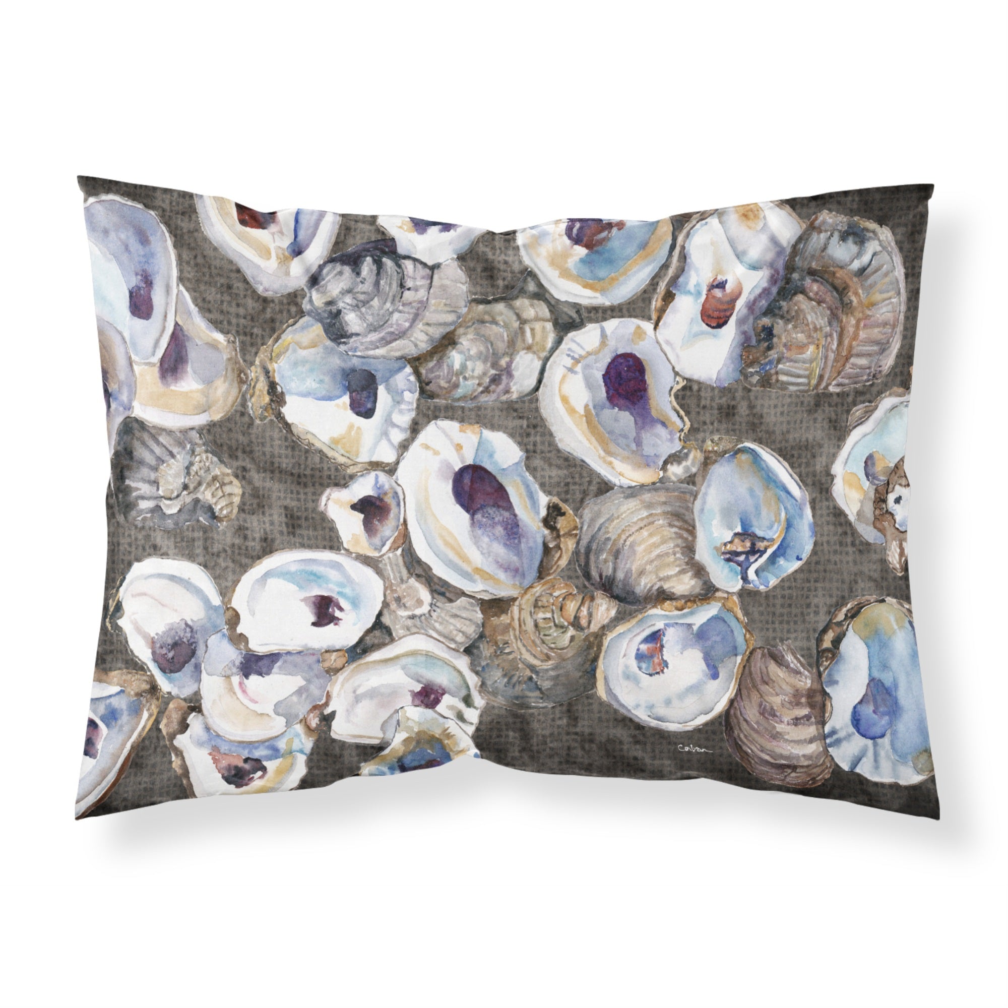 'Caroline'S Treasures 8789Pillowcase Oysters Moisture Wicking Fabric Standard Pillowcase, Large, Multicolor'