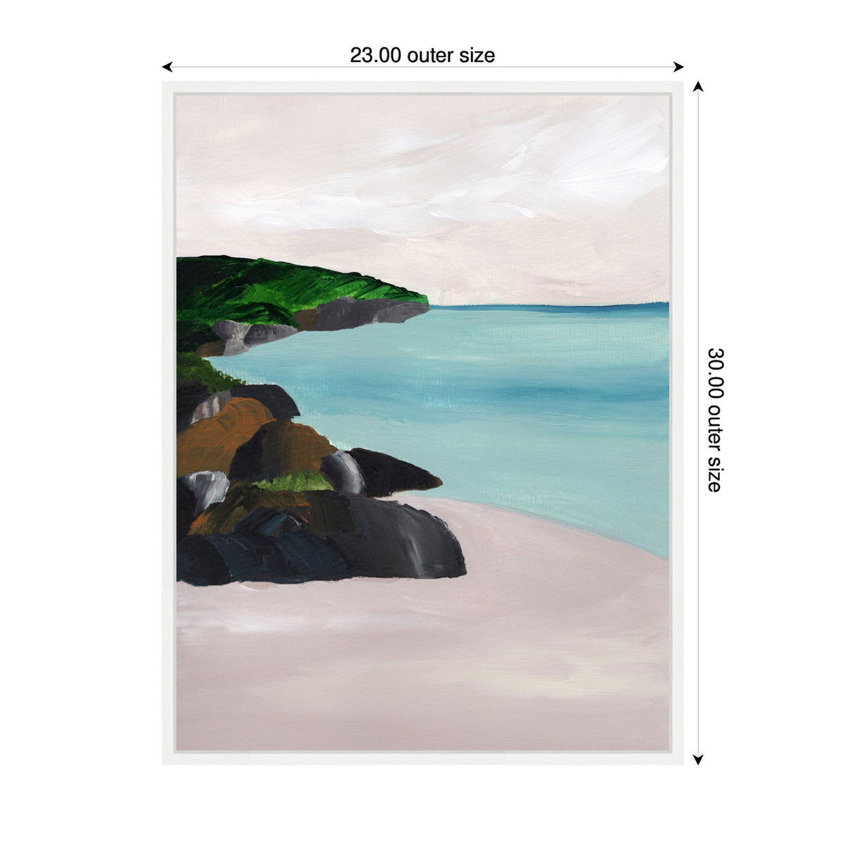 Sylvie Seascape Framed Canvas by Nikita Jariwala