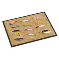 'Caroline'S Treasures Fishing Lures Indoor Or Outdoor Mat, 24'' X 36'', Multicolor'