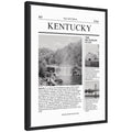 Kentucky Article by Megan Ryan Framed Canvas Wall Art Print