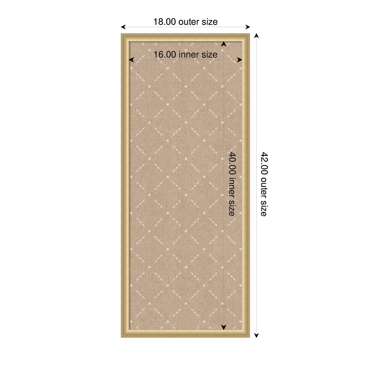Pinboard Beige Lattice Pattern