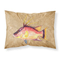 'Caroline'S Treasures 8803Pillowcase Hog Snapper Moisture Wicking Fabric Standard Pillowcase, Large, Multicolor'