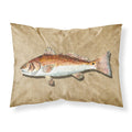 'Caroline'S Treasures 8807Pillowcase Red Fish Moisture Wicking Fabric Standard Pillowcase, Large, Multicolor'