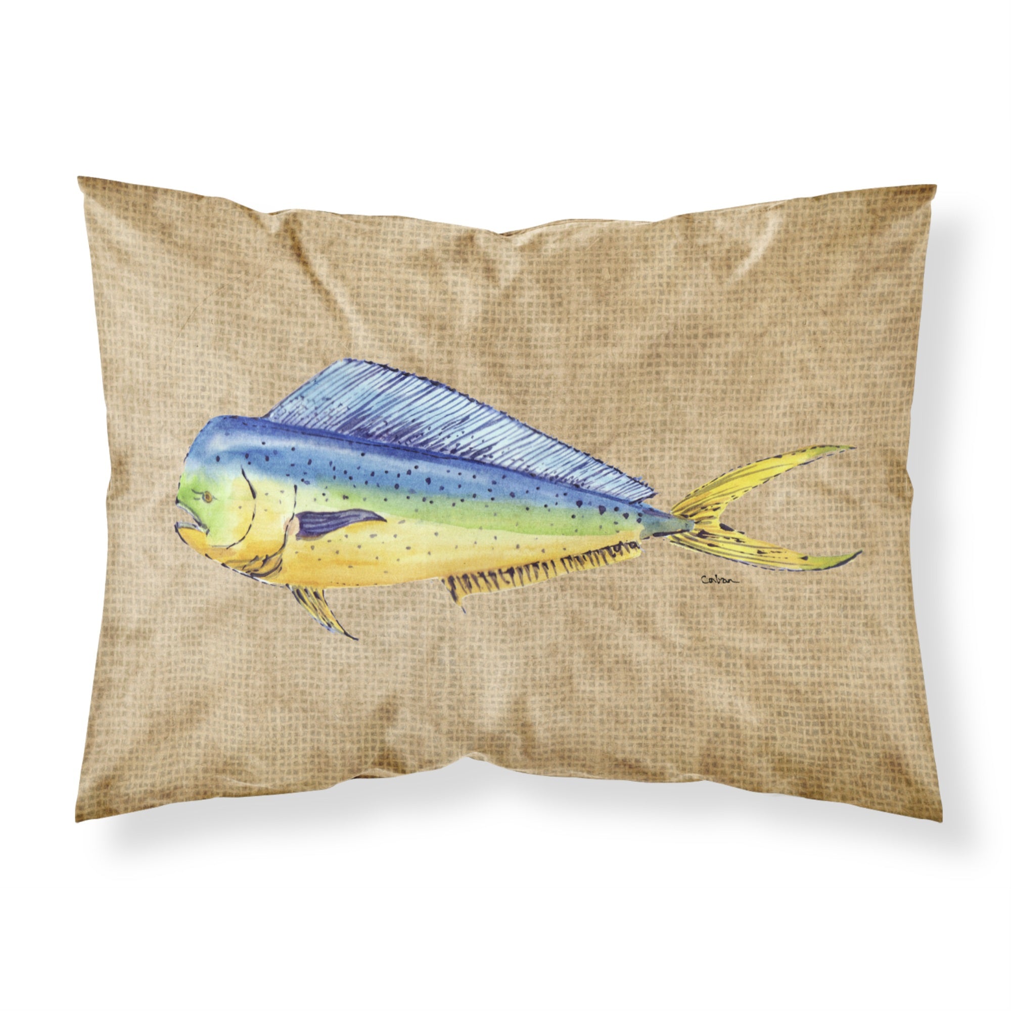 'Caroline'S Treasures 8810Pillowcase Dolphin Mahi Moisture Wicking Fabric Standard Pillowcase, Large, Multicolor'