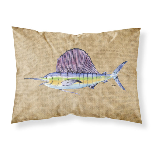'Caroline'S Treasures 8813Pillowcase Swordfish Moisture Wicking Fabric Standard Pillowcase, Large, Multicolor'